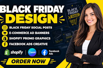 design canva black friday social media posts meta shopify ecommerce ad banners