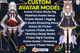 model a custom furry nsfw vrchat vtuber avatar