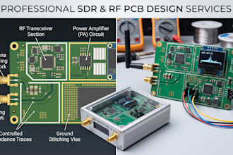 design sdr rf pcb, transceiver module, power amplifer and radio prototype board