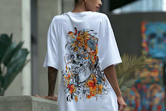 make professional custom apparel illustration for you