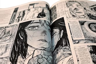 illustrate comic book manga page graphics novel manga