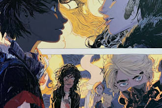 illustrate comic book manga page graphics novel manga
