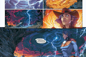 illustrate comic book manga page graphics novel manga