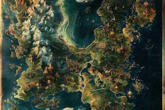 design a vector map, fantasy or real location