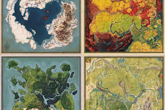 design a vector map, fantasy or real location
