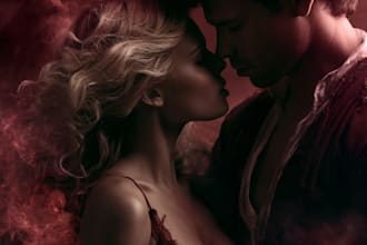 do a stunning romance book cover or an adult book cover
