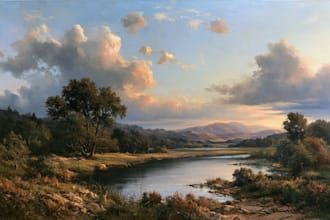 design custom oil painting landscape and nature art