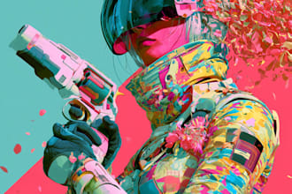sci fi character illustration or sci fi character