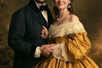 unique oil painting portrait