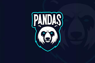 create a fierce bear mascot logo for gaming and esports