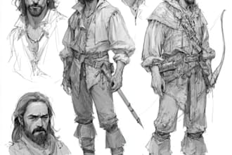 draw fantasy characters, creatures, and mythical sketches
