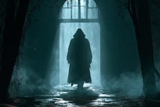 design a professional mystery or horror book cover