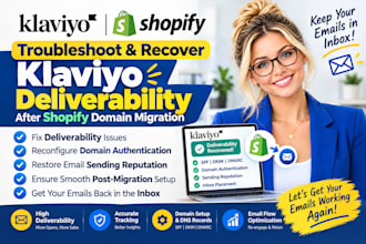 troubleshoot and recover klaviyo deliverability after shopify domain migration