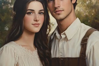 oil painting portrait and illustrations
