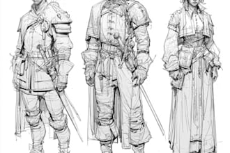 draw fantasy creatures, monsters, and mythical sketches