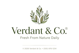 design a simplistic modern minimalist logo with slogan