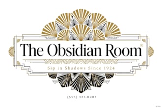 design a luxury modern art deco logo for your brand