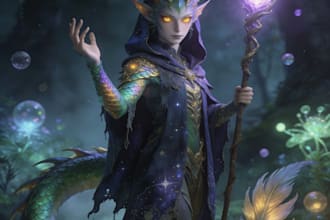 do fantasy character art and unique fantasy character