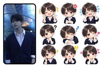 turn you into cute chibi stickers