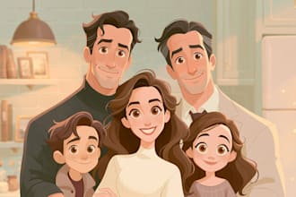 create a beautiful fantasy cartoon artwork