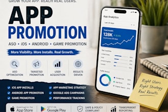 do aso mobile app promotion, ios app installs, game promotion and app marketing