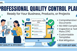 prepare quality control plan, qc plan