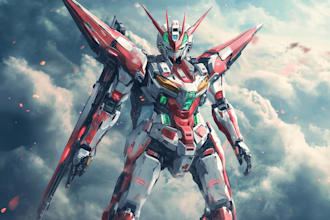 do mecha robot gundam illustrations