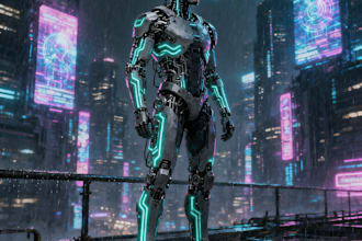 sci fi character illustration or sci fi character