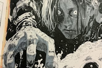 draw a unique comic book page or manga page