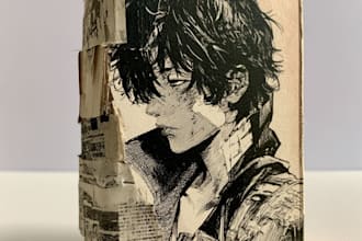 draw a unique comic book page or manga page
