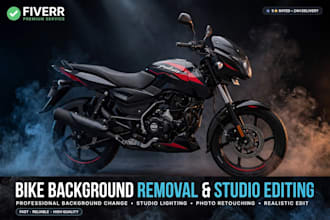 professional bike photo editing