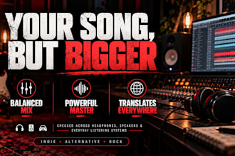mix and master your indie rock or alternative song