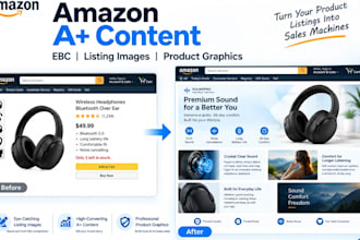 create amazon a plus content, ebc and product listing images