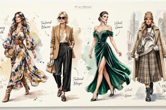 draw a fashion illustration
