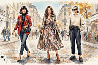 draw a fashion illustration