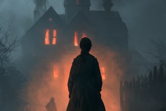 create dark art, metal, gothic illustration