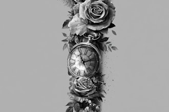 design custom tattoo illustrations in traditional