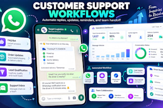 build whatsapp automation, ai chatbots and customer support