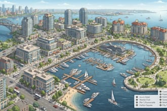 design custom vector maps, isometric maps and map illustrations
