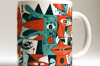 create coffee mug design for your pod business