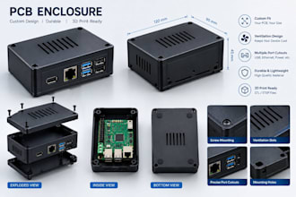 pcb enclosure design electronic enclosure raspberry pi product case 3d printing