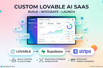 build custom lovable ai saas web app with supabase
