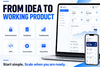 build a custom web application, saas dashboard or client portal