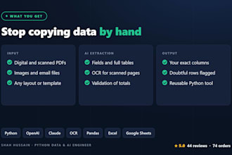 extract data from PDF, invoices and documents to excel using ai