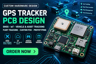 gps tracker pcb design custom gps tracking gnss iot vehicle fleet asset tracking