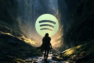 design stunning fantasy album art for streaming platforms