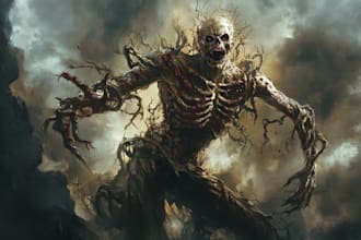 do horror character art and horror character