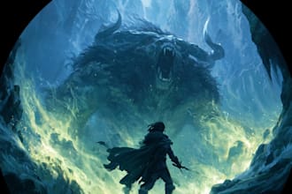 create cinematic fantasy spotify album artwork