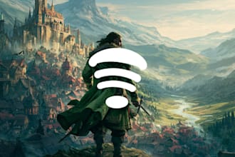 design fantasy single cover art for spotify