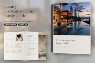 design a luxury real estate listing presentation in english and chinese